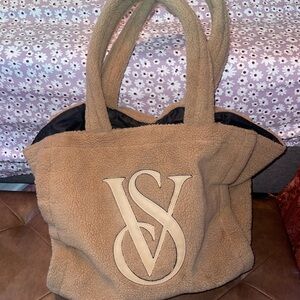 Victoria's Secret Camel Sherpa Tote